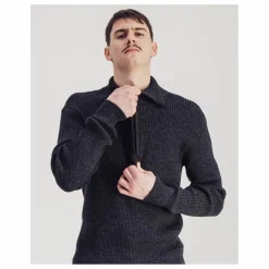 Pull Trucker Laine | Gris anthracite chiné