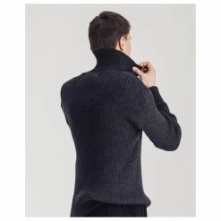 Pull Trucker Laine | Gris anthracite chiné