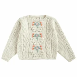 Pull Vinia Fleurs | Ecru