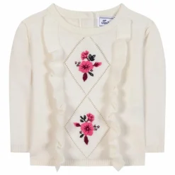 Pull Vollants Laine | Nacre