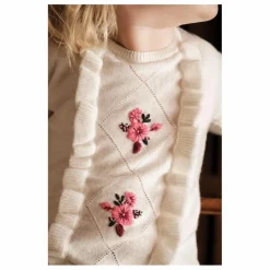 Pull Vollants Laine | Nacre