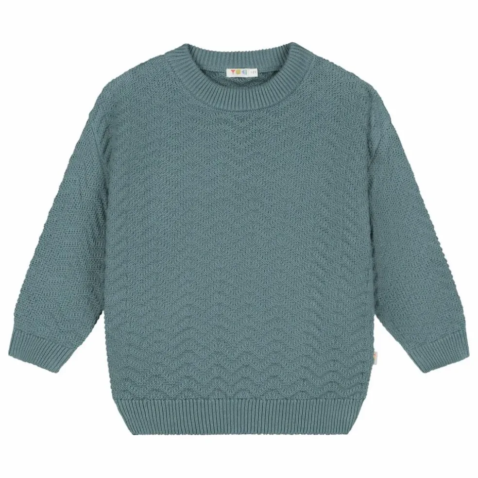 Pull Wavy Coton Bio | Bleu gris