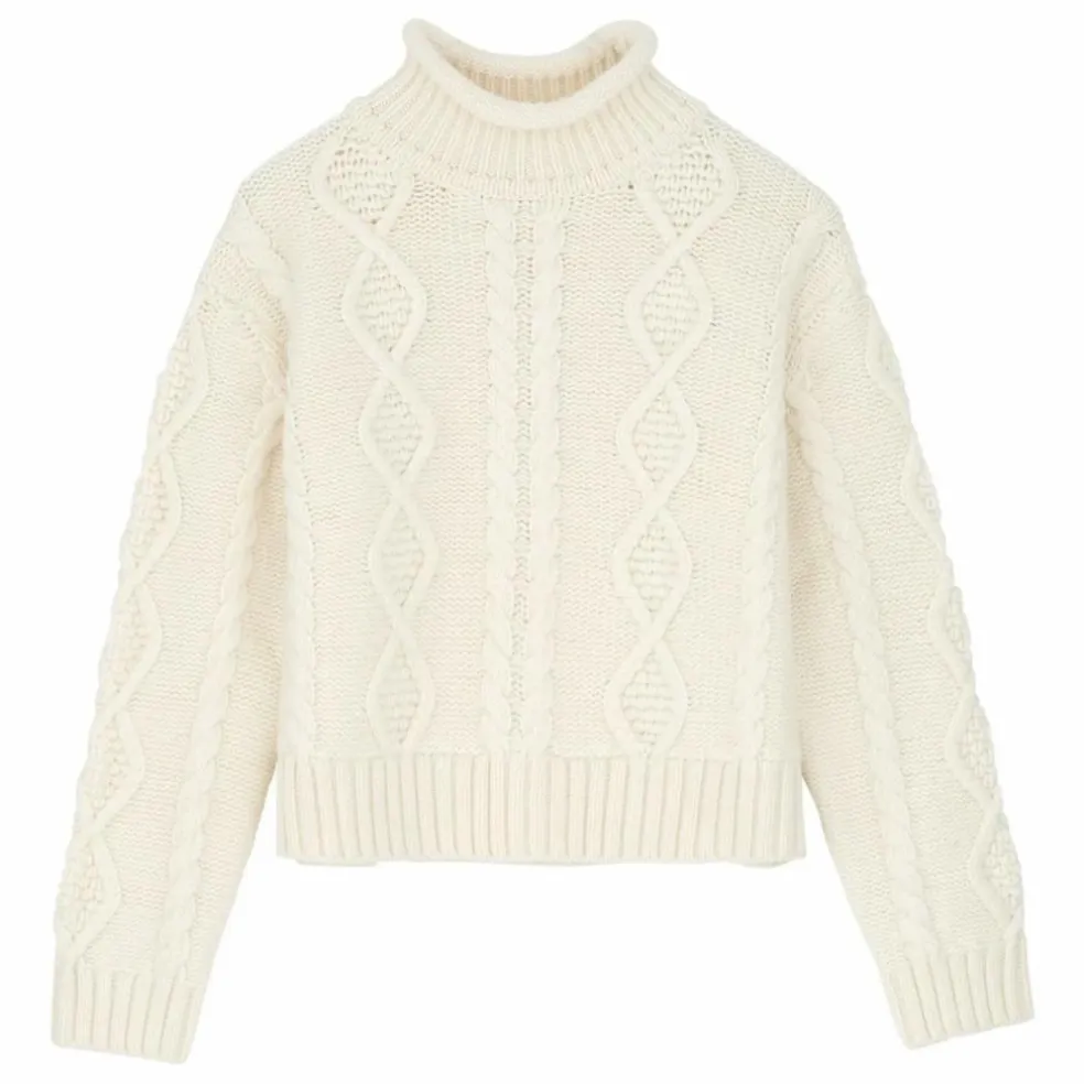 Pull White Sun Laine Mérinos | Ecru