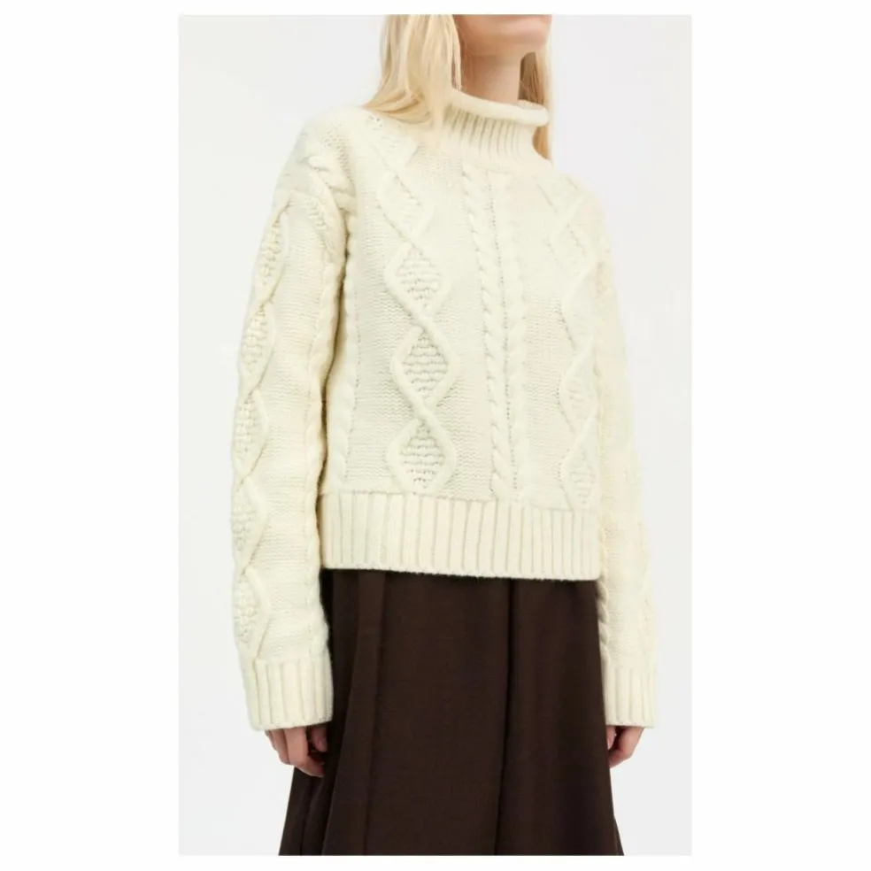 Pull White Sun Laine Mérinos | Ecru