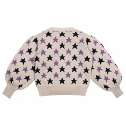 Pull Ximena Etoiles Laine et Fibres Recyclées | Beige