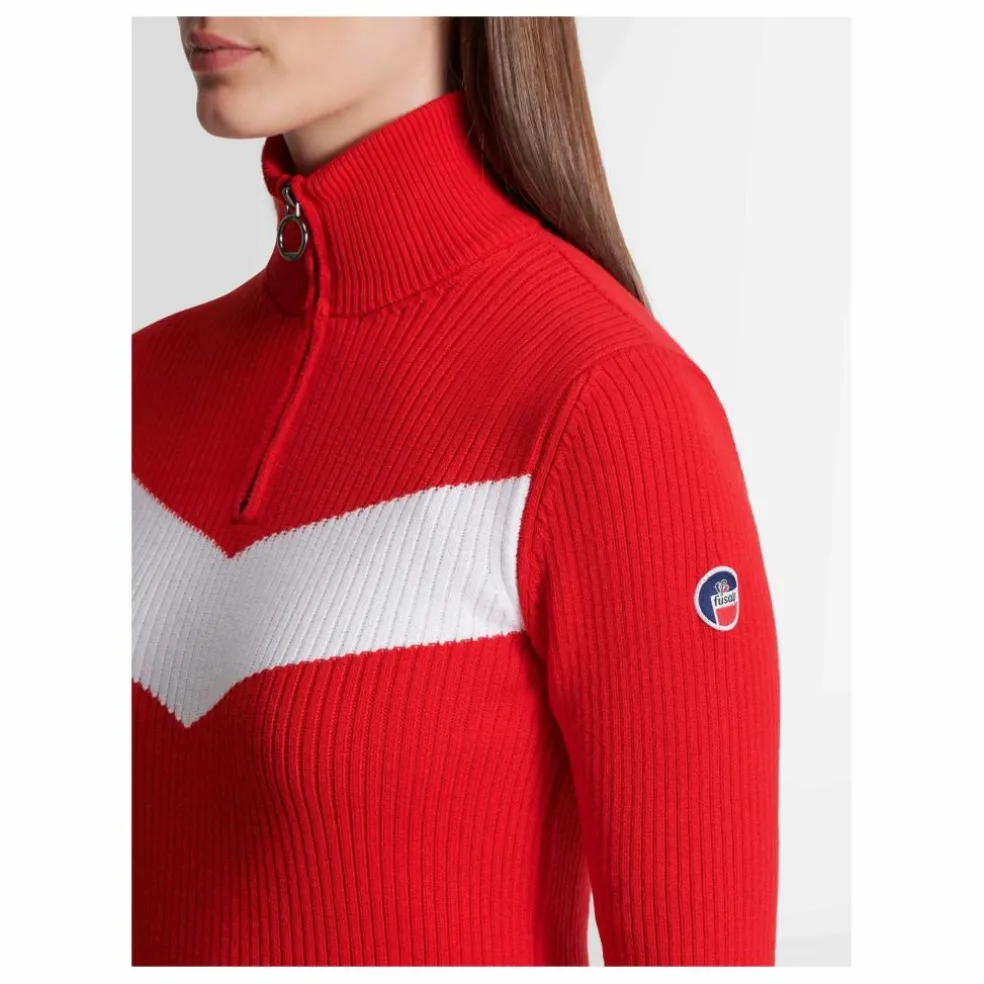 Pull Zippé Andromède | Rouge