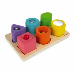 Puzzle 6 cubes sensoriels en bois