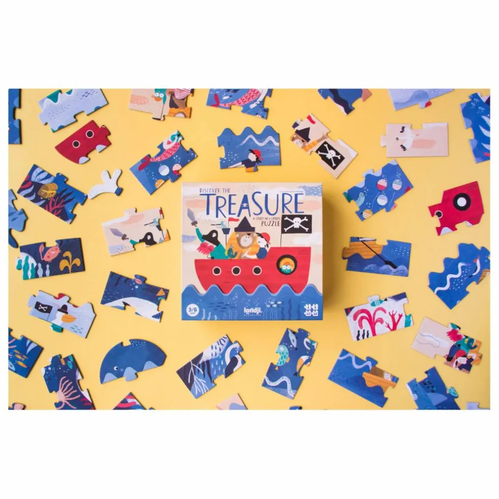 Puzzle à superposer Discover the treasure - 40 pièces