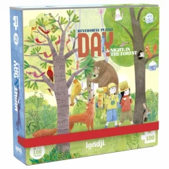 Puzzle de poche recto verso Nuit Jour Forêt