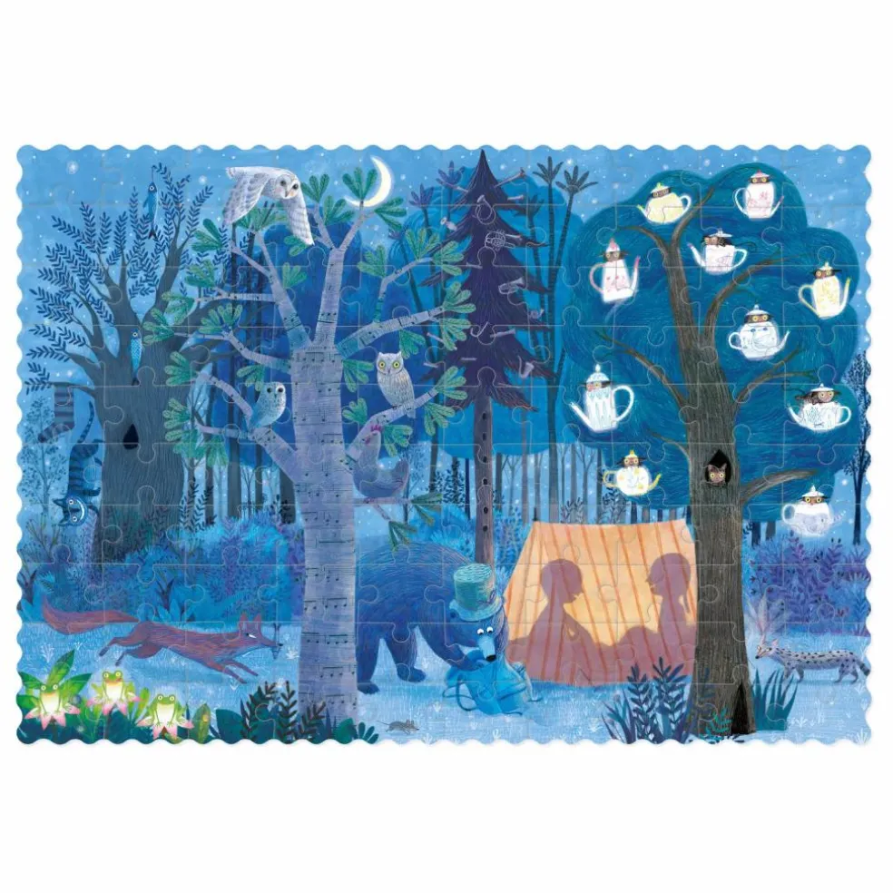 Puzzle de poche recto verso Nuit Jour Forêt