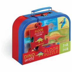 Puzzle Dinosaures et sa malette - 24 pièces