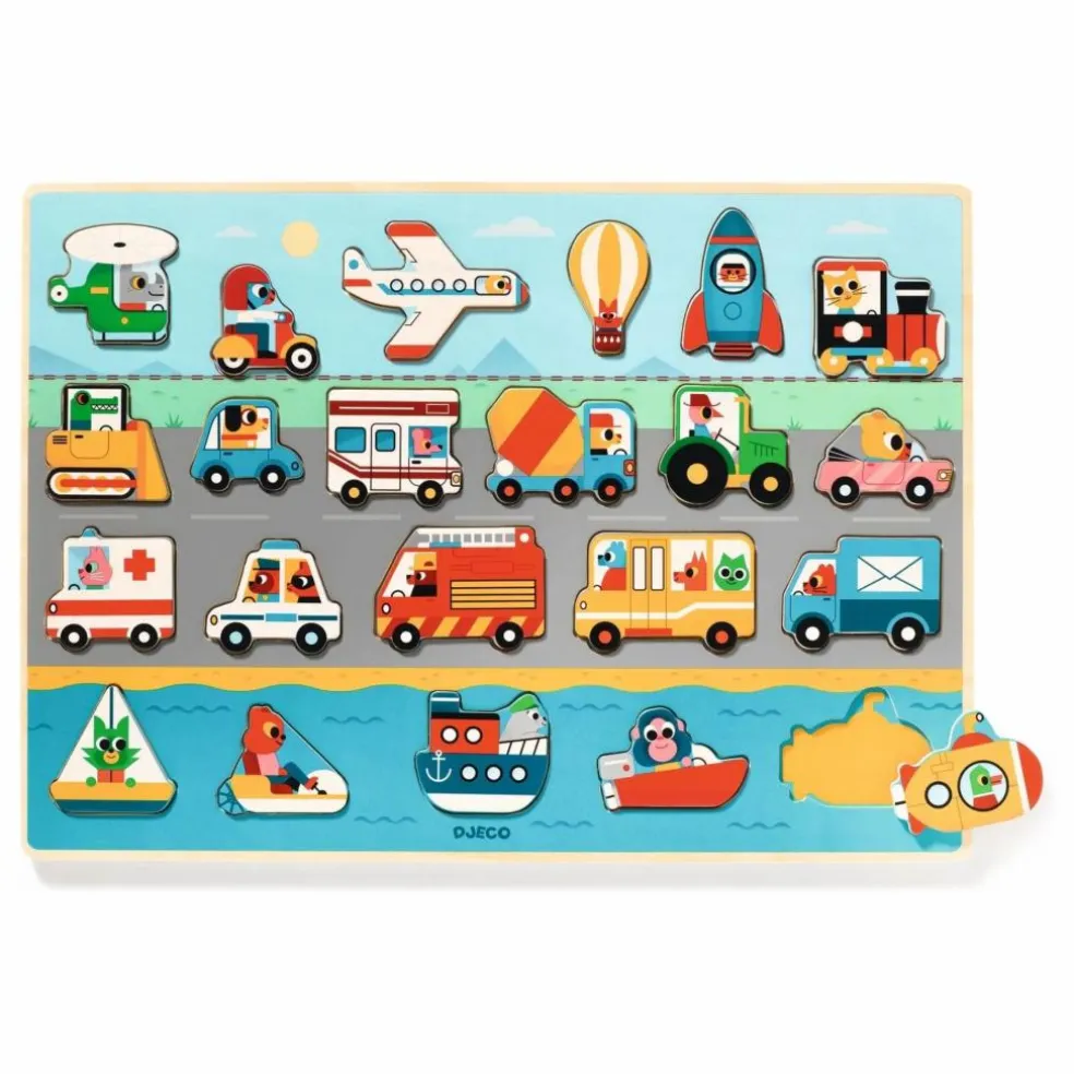 Puzzle en bois Vroum