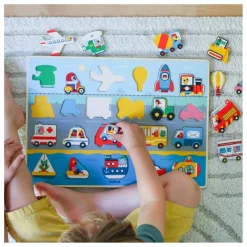 Puzzle en bois Vroum