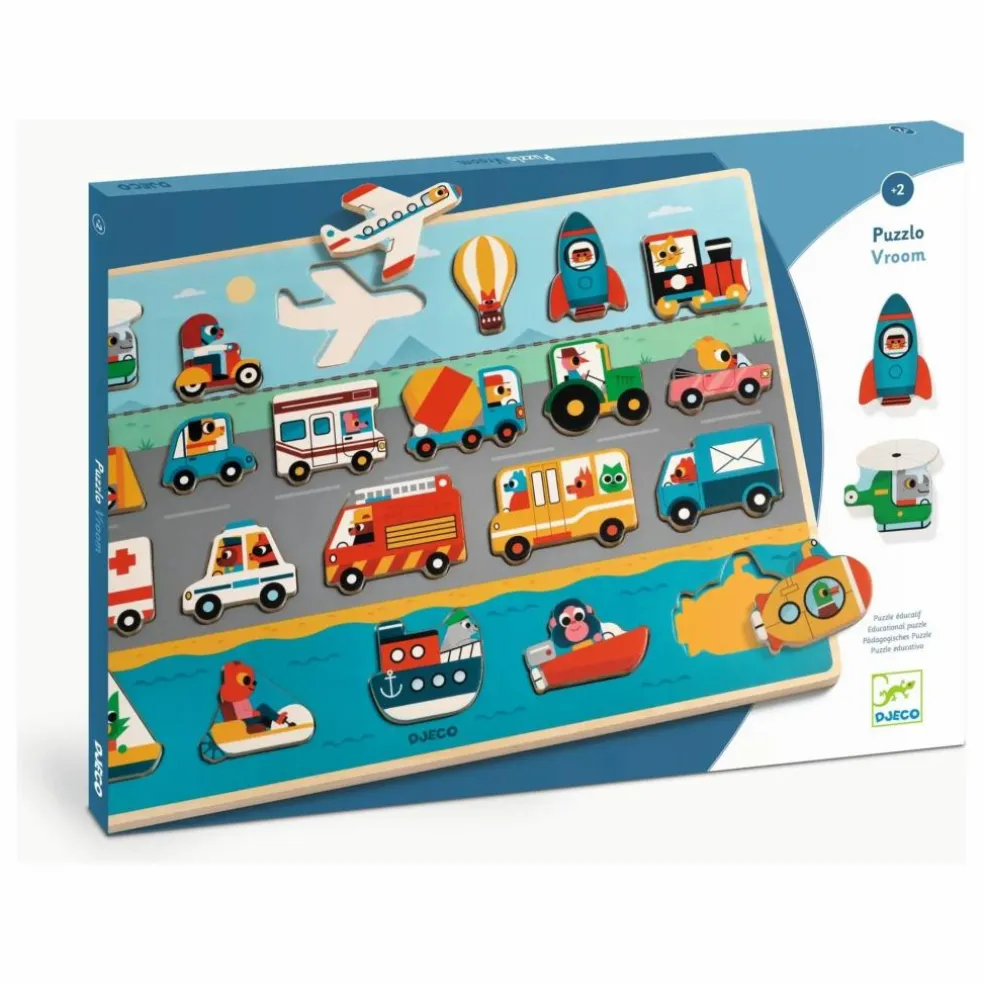 Puzzle en bois Vroum