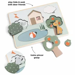 Puzzle encastrable Deer Friends