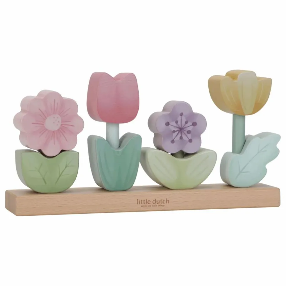 Puzzle fleurs à empiler en bois FSC - Fairy Garden