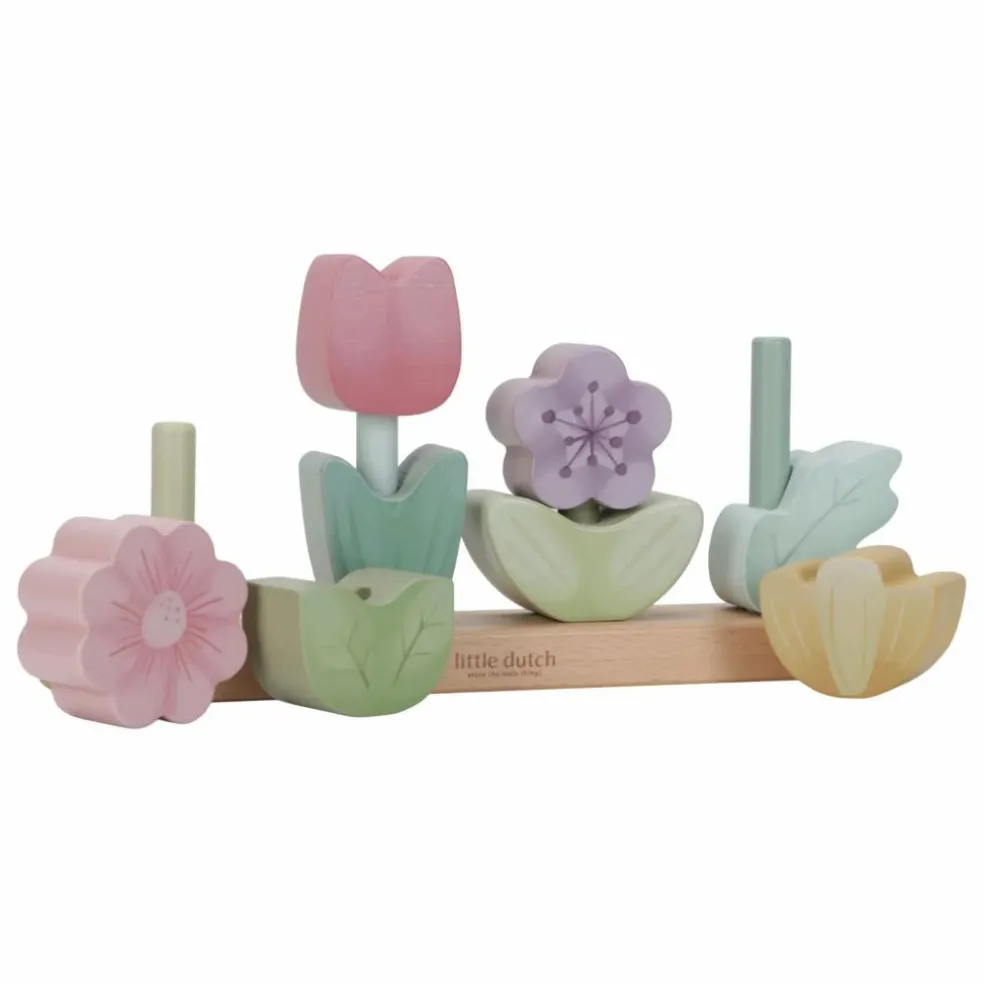 Puzzle fleurs à empiler en bois FSC - Fairy Garden