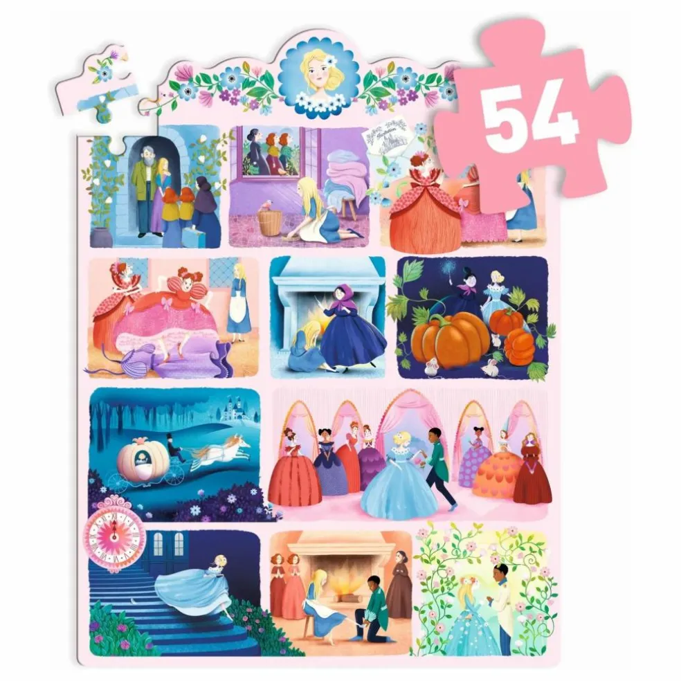 Puzzle histoire Cendrillon - 54 pièces
