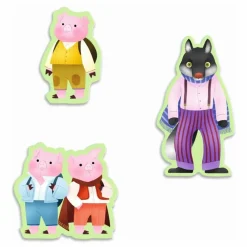 Puzzle histoire Les trois petits cochons - 35 pièces