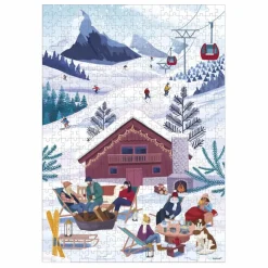 Puzzle Hiver à la montagne - 500 pièces