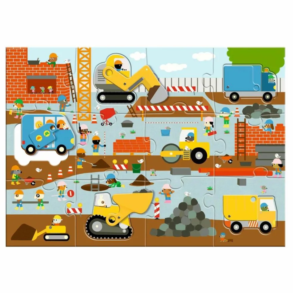 Puzzle Le chantier - 17 pièces