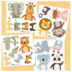 Puzzle magnétique Safari des animaux
