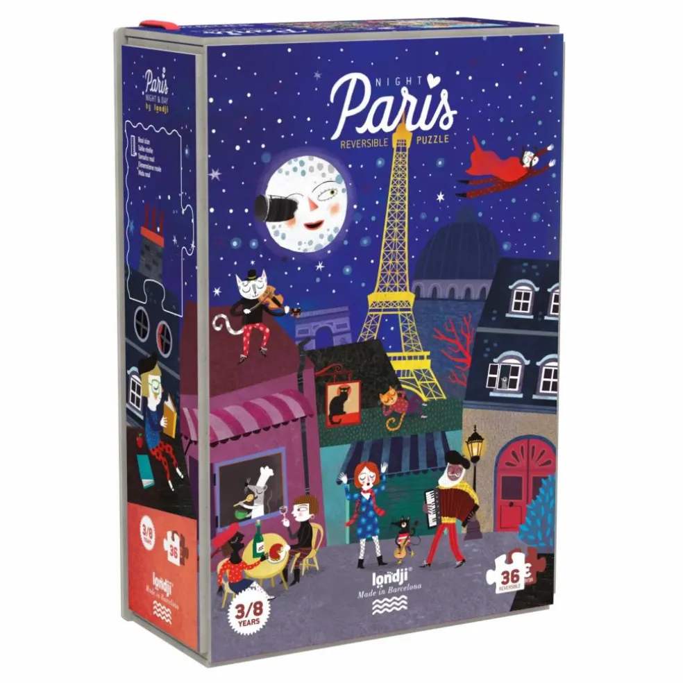 Puzzle recto verso Nuit Jour Paris
