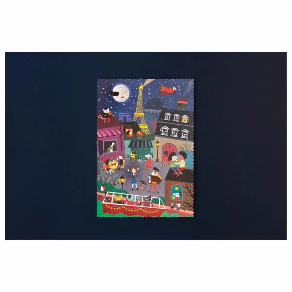 Puzzle recto verso Nuit Jour Paris