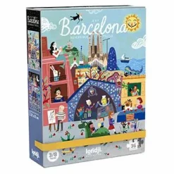 Puzzle recto verso Nuit Jour Barcelona
