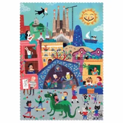 Puzzle recto verso Nuit Jour Barcelona