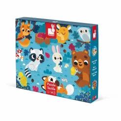 Puzzle tactile Les Animaux de la Forêt - 20 pièces