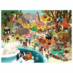 Puzzle Une journée au zoo - 48 pièces