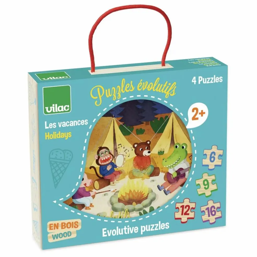 Puzzles évolutifs Les vacances - Set de 4