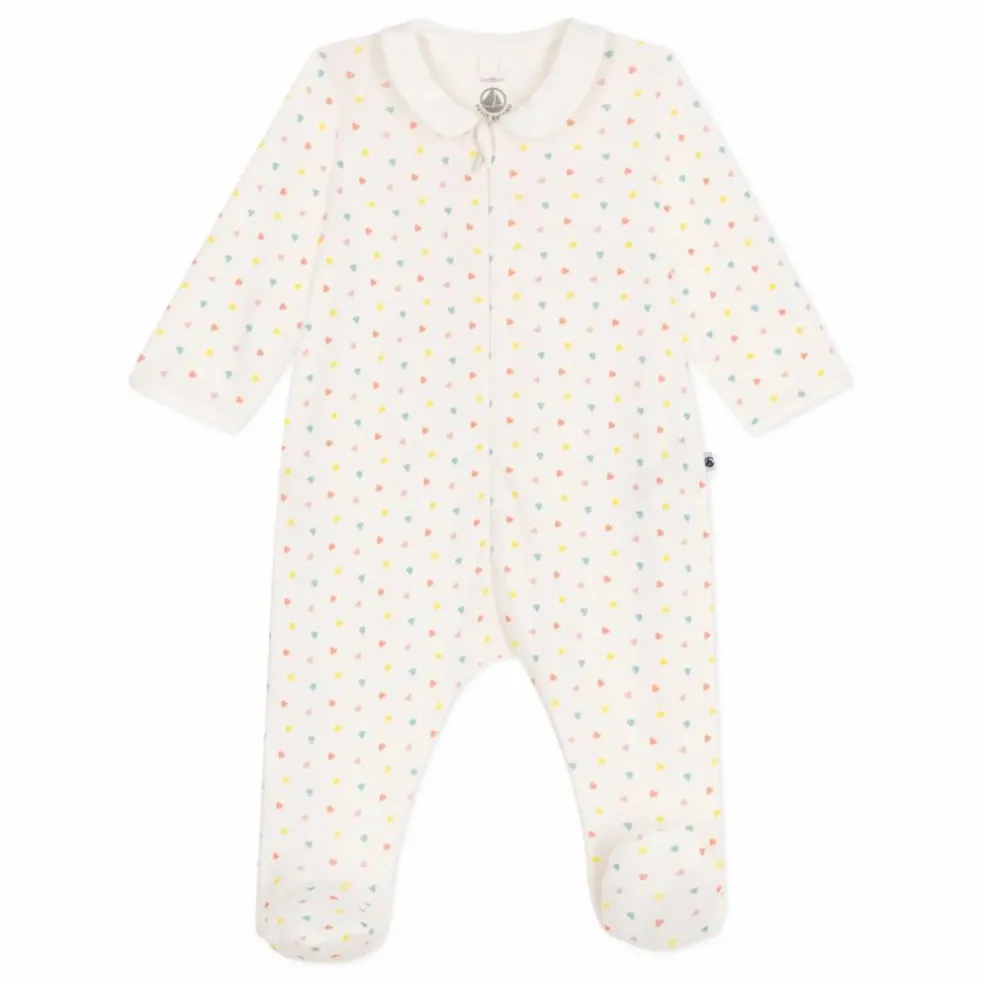 Pyjama à Pieds Banta Coton Bio | Blanc