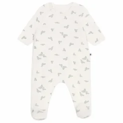 Pyjama à Pieds Barinou Coton Bio | Ecru
