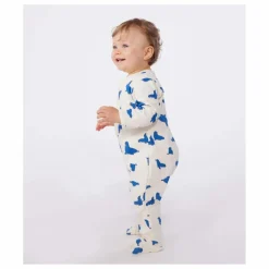 Pyjama à Pieds Berry Coton Bio | Crème