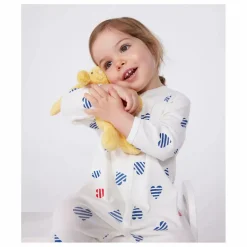 Pyjama à Pieds Bertho Coton Bio | Ecru