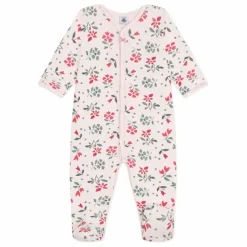 Pyjama à Pieds Betany Coton Bio | Rose poudré