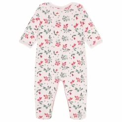 Pyjama à Pieds Betany Coton Bio | Rose poudré