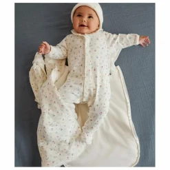 Pyjama à Pieds Bolette Coton Bio | Blanc