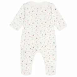 Pyjama à Pieds Bolette Coton Bio | Blanc