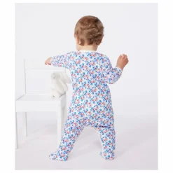 Pyjama à Pieds Minibloom Lyocell | Ecru