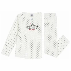 Pyjama à Pois Zèbres Coton Bio | Blanc