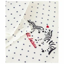 Pyjama à Pois Zèbres Coton Bio | Blanc
