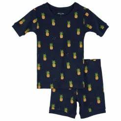 Pyjama Ananas Coton Bio | Bleu nuit
