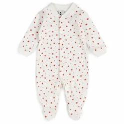 Pyjama avec pieds Etoiles Coton Bio | Blanc