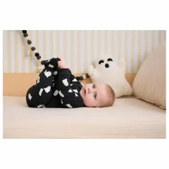 Pyjama Avec Pieds Fantômes Phosphorescents Coton Bio | Noir