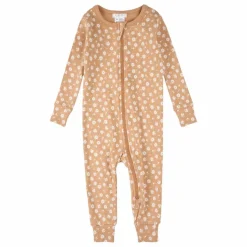Pyjama Avec Pieds Fleuri Coton Bio | Naturel