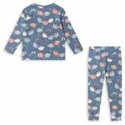 Pyjama Ballerines Coton Bio | Bleu