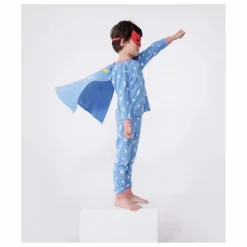Pyjama Bretona Avec Cape Flash Coton Bio | Bleu